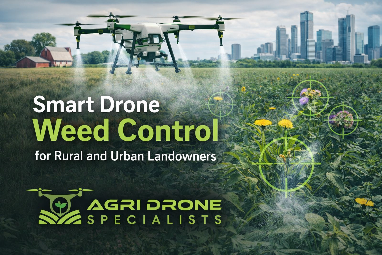 Smart Drone Weed Control for Rural and Urban Landowners